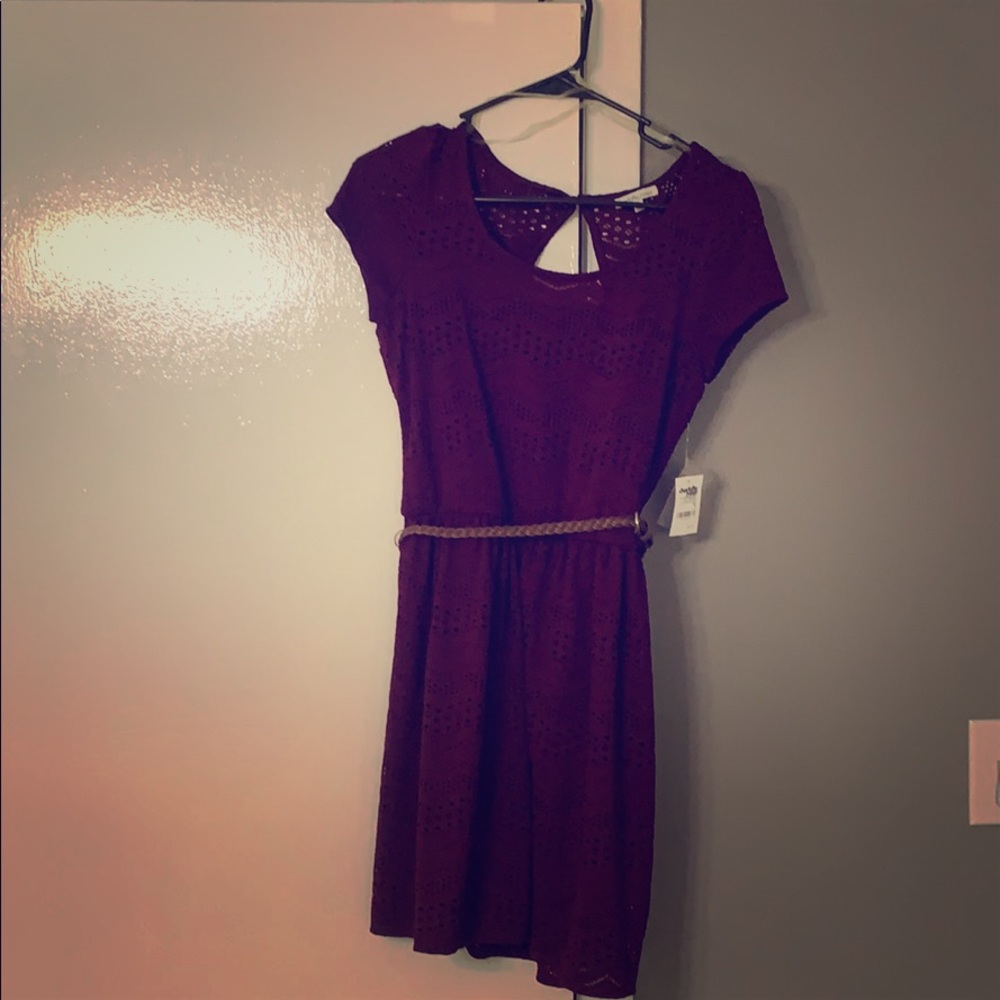 Eggplant lace dress